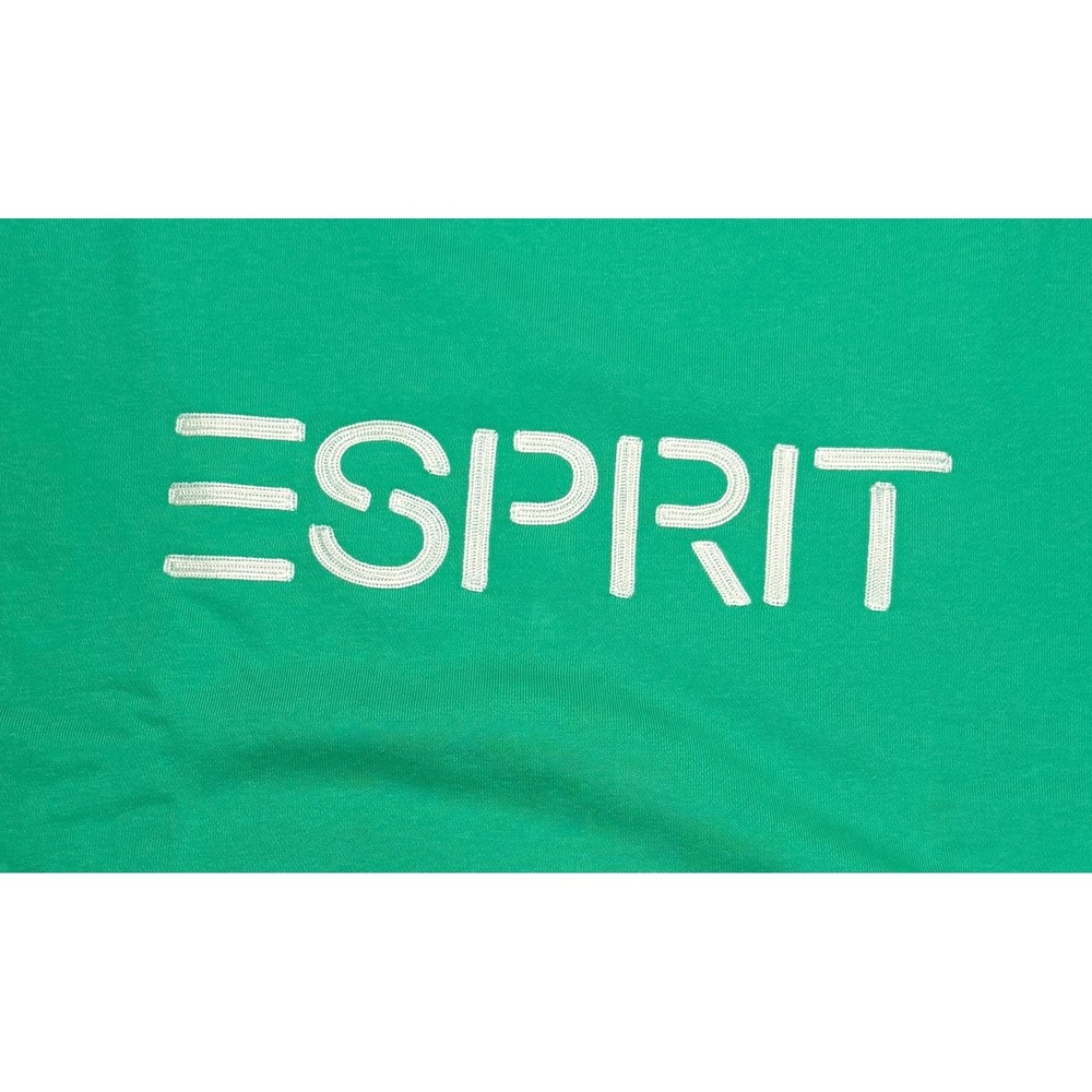 Esprit Womens Green Fleece Size Small Crewneck Sweatshirt NWT - Picture 3 of 4